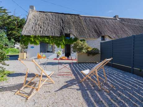 La chaumière marie dans le  parc de brière.