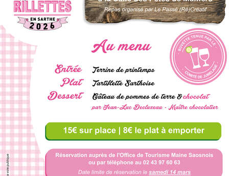 Repas convivial du Passé Récréatif - Le printemps des rillettes