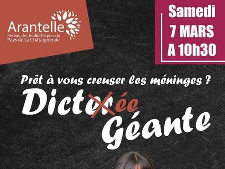 Dictée Géante au Pays de la Châtaigneraie