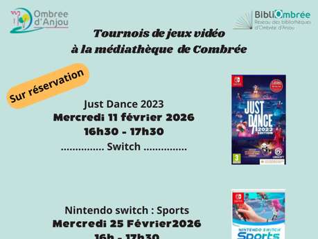 Tournoi de jeu vidéo à la médiathèque - Combrée