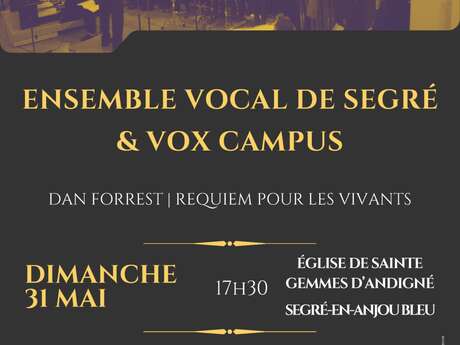 Ensemble vocal de Segré avec Vox Campus