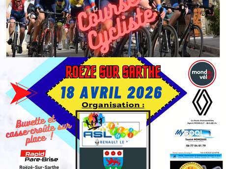 Course cycliste à Roëzé sur Sarthe