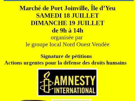 Vente de livres d'occasion au profit d'Amnesty International