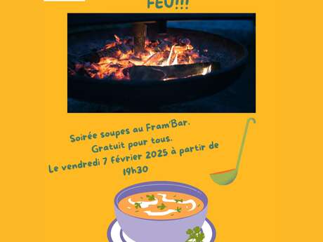 SOUPES AUTOUR DU FEU AU FRAM BAR