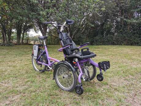 Livraison de vélos pour personnes à mobilité réduite et accessoires en location dans toute la Sarthe