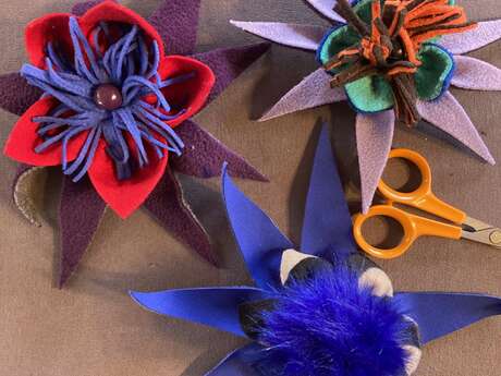 Couture pour les 7/10 ans : faire des fleurs en tissu