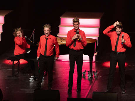 Spectacle : les goguettes en trio mais à quatre, 3ème quinquennat