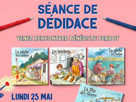 Séance de dédicace des livres de Bénédicte Perrot