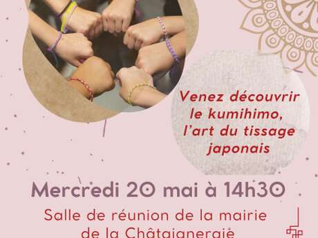 Atelier de création de bracelets japonais « kumihimo »