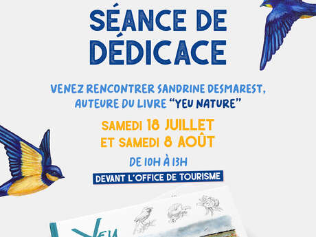 Séance de signature du livre de Sandrine Desmarest