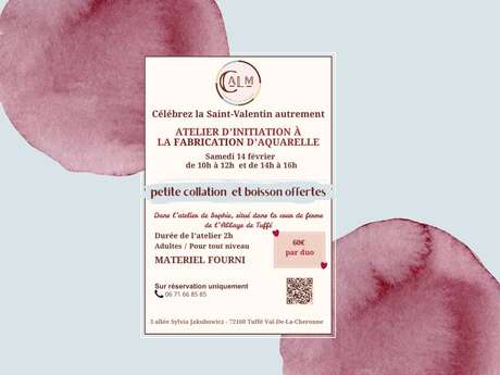 Atelier d'initiation à la fabrication d'aquarelle artisanale