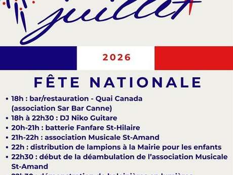 Feu d'artifice et fête nationale