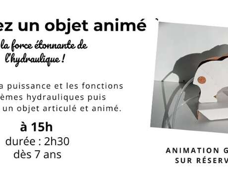 Atelier : Crée un objet animé par la force étonnante de l'hydraulique