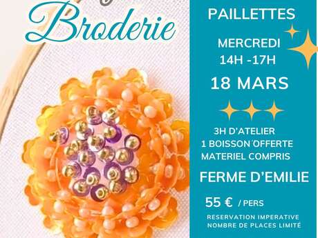 Café Broderie à la Ferme d'Emilie