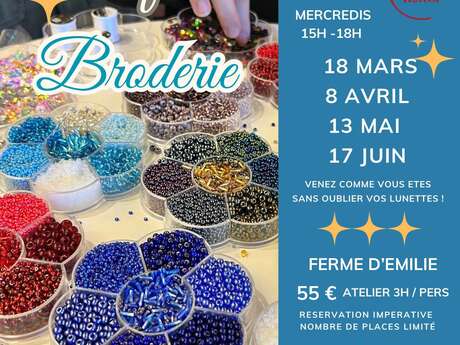 Café Broderie à la Ferme d'Emilie