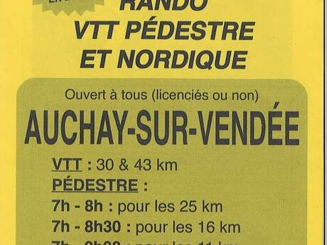RANDONNÉE DU 1ER MAI - LES BOUCLES DE LA VENDÉE