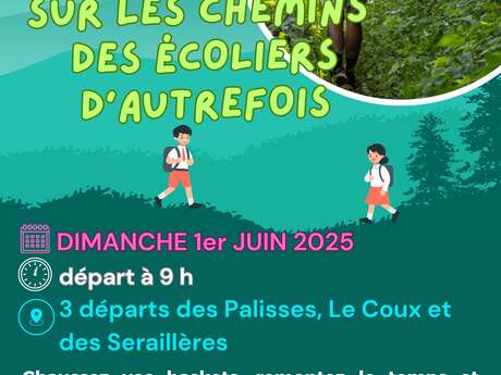 Randonnée " Sur les chemins des écoliers d'autrefois. "