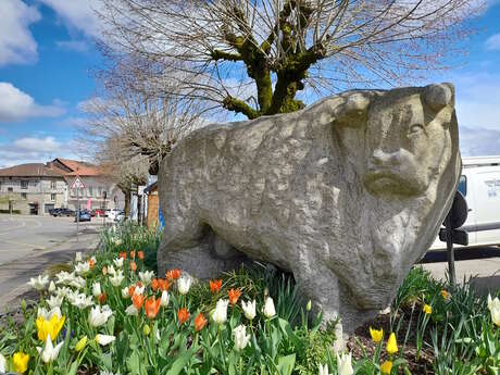 Statue du taureau Limousin