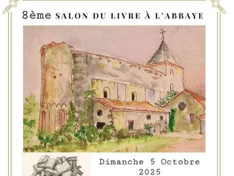8ÈME SALON DU LIVRE À L'ABBAYE DE SAINT-POLYCARPE.