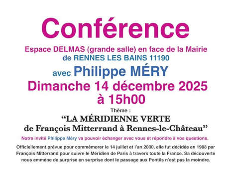 CONFÉRENCE AVEC PHILIPPE MÉRY