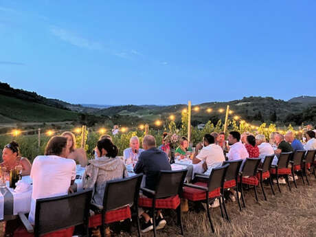DÎNER GASTRONOMIQUE DANS LES VIGNES