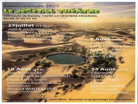 Végétal Théâtre - Saison estivale 2025
