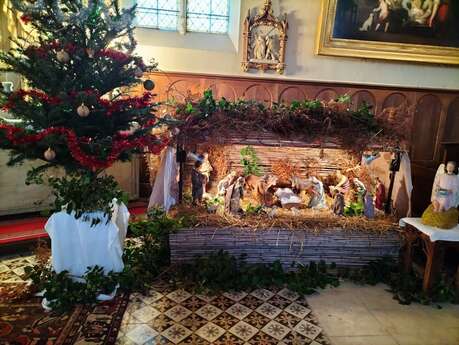 Visite de la crèche - Eglise de Sainte Foy de Montgommery