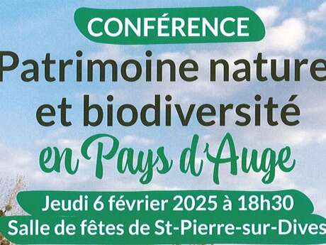 Conférence Patrimoine naturel et biodiversité en Pays d'Auge