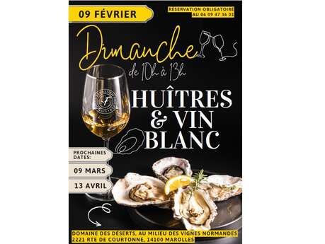 Huîtres et vin blanc