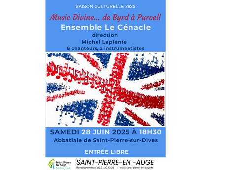 Concert le Cénacle à l'église abbatiale de Saint-Pierre-sur-Dives
