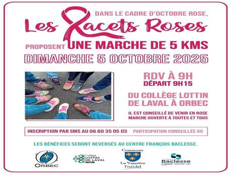 Octobre Rose. Les Lacets Roses proposent une marche de 5 kms