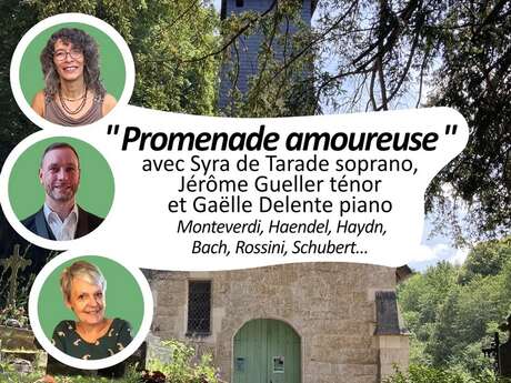 Concert de Syra de Tarade, Jérôme Gueller et Gaëlle Delente - Eglise de la Croupte