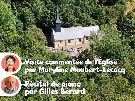 Spéciale "Journées du Patrimoine" / Visite commentée et récital de piano en l'église - La Croupte