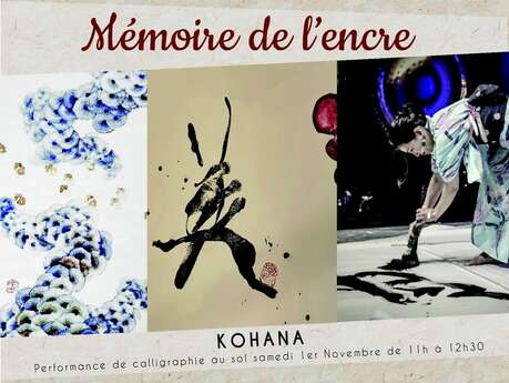 Exposition de Kohana "Mémoire de l'encre" au Village Fromager - Livarot