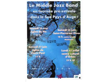 Concert du Middle Jazz Band à l'église du Pin