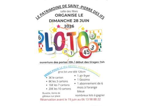 Loto pour le Patrimoine de Saint-Pierre-des-Ifs