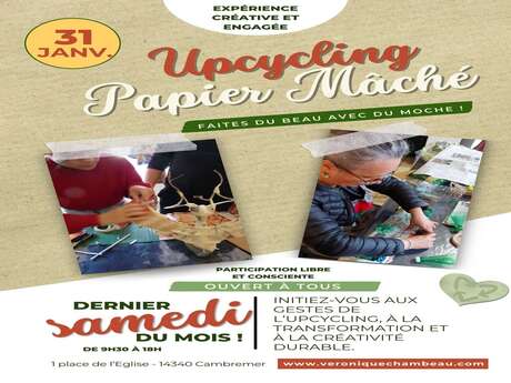 Les Samedis Durables : sensibilisation à l'Upcycling et au Papier Mâché
