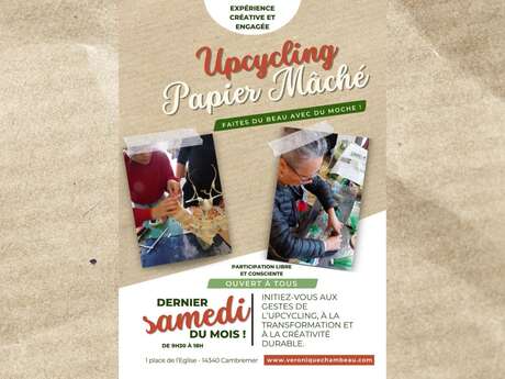 Les Samedis Durables : sensibilisation à l'Upcycling &  Papier Mâché