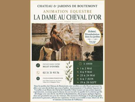 La Dame au Cheval d’Or : animation équestre au Château de Boutemont