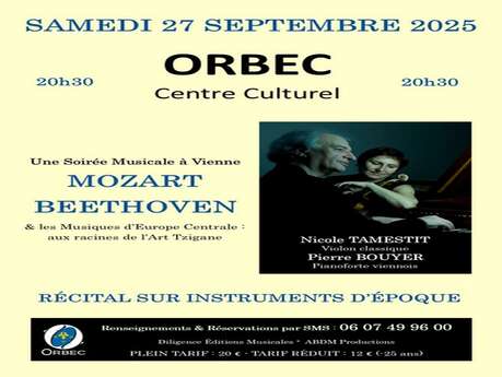 Une soirée Musicale à Vienne MOZART BEETHOVEN & les Musiques d'Europe Centrale : aux racines de l'Art Tzigane