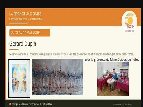 Exposition Grange aux Dimes: Gérard Dupin et Madame Quidor