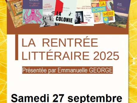Présentation de la rentrée littéraire
