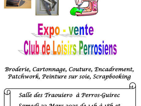 Exposition Vente du "Club des Loisirs Perrosiens"