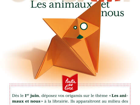 Concours d’origami avec Tom' Librairie