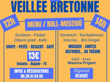Repas et veillée bretonne