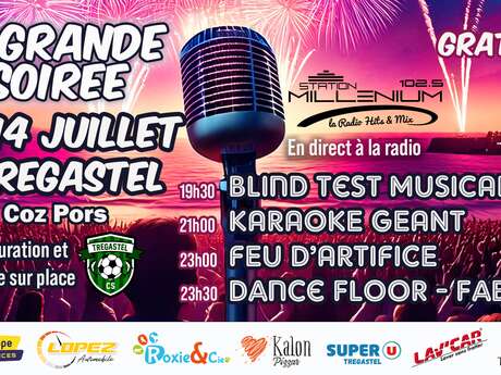La Grande Soirée du 14 Juillet à Trégastel avec Millenium !