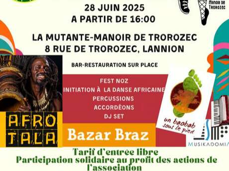 Soirée Togo vert et vivant Trégor - Bazar Braz + Un baoba sous le pied + Afro tala