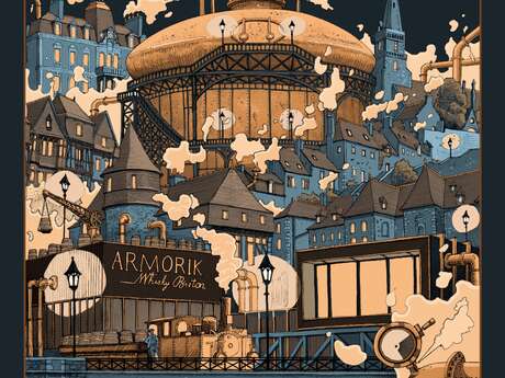Villes imaginaires de Bretagne par l'artiste Ronan Pincemin