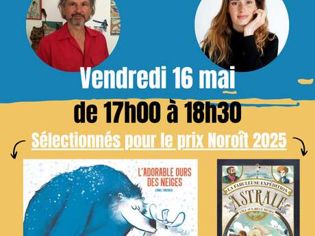 Dédicaces du Prix Noroît 2025 : Lionel Tarchala et Lily-Belle de Chollet