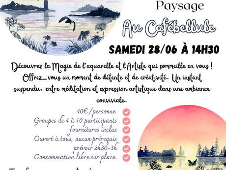Atelier initiation à l'aquarelle paysage